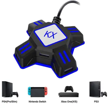 

KX Keyboard Mouse Converter Gamepad Controller USB Adapter Support All Major Mainstream Handles For PS4 PS3 Xbox One Switch Game