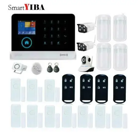 SmartYIBA Wireless Alarmes WiFi GPRS SMS Home font b Alarm b font System Security with PIR