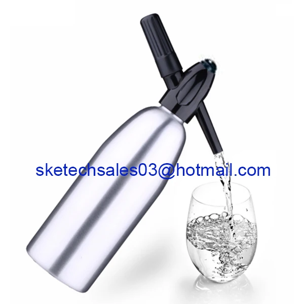 Алюминиевый сифон соды СО2 диспенсер 1000 мл для оптовой продажи сифона соды воды машины