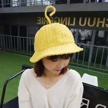 Осенние и зимние корейские дикие Твердые Длинные Угловые вельветовые Рыбацкая шляпа разборные шапочка для бассейна студенческие мужские и женские Солнцезащитная Панама