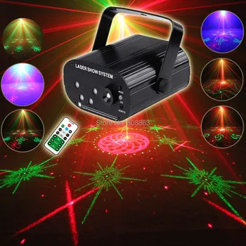 

ESHINY Double RG Laser 128 Patterns Projector Blue Led Club Home Party Bar DJ Disco Xmas Dance Stage Effect Light Show 5RG128N8