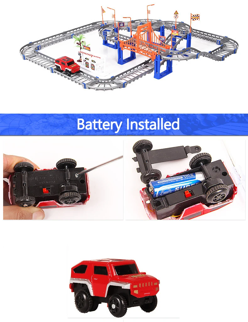 73 шт. DIY 3D Электрический Железнодорожный вагон поезд трек Многослойные строительные машины Модель собрать развивающие игрушки подарки для