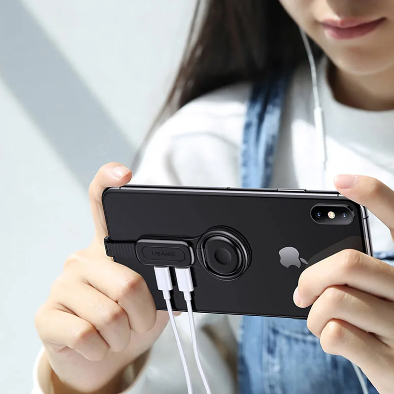 Адаптер 2 в 1 Lightning на 3 5 мм для iPhone 7 OTG адаптер аудио держатель телефона зарядное