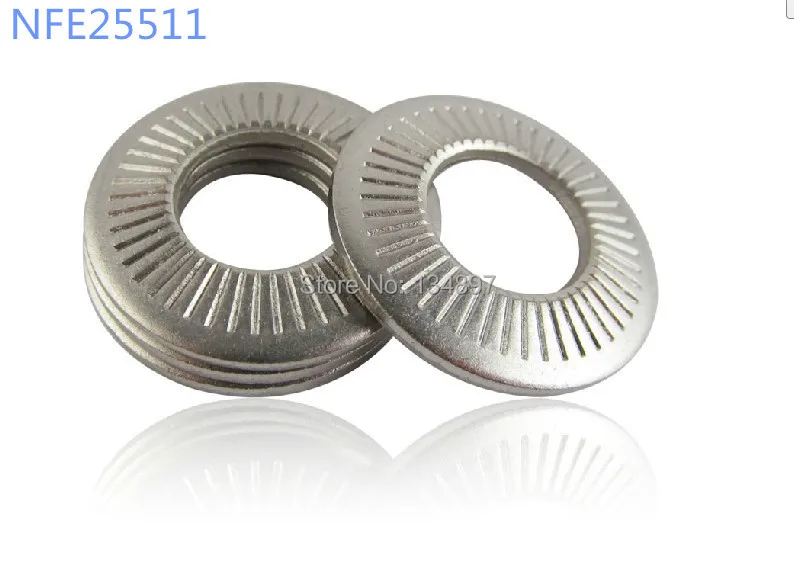 NFE25 511 stainless steel disc lock washer / saddle sided flower