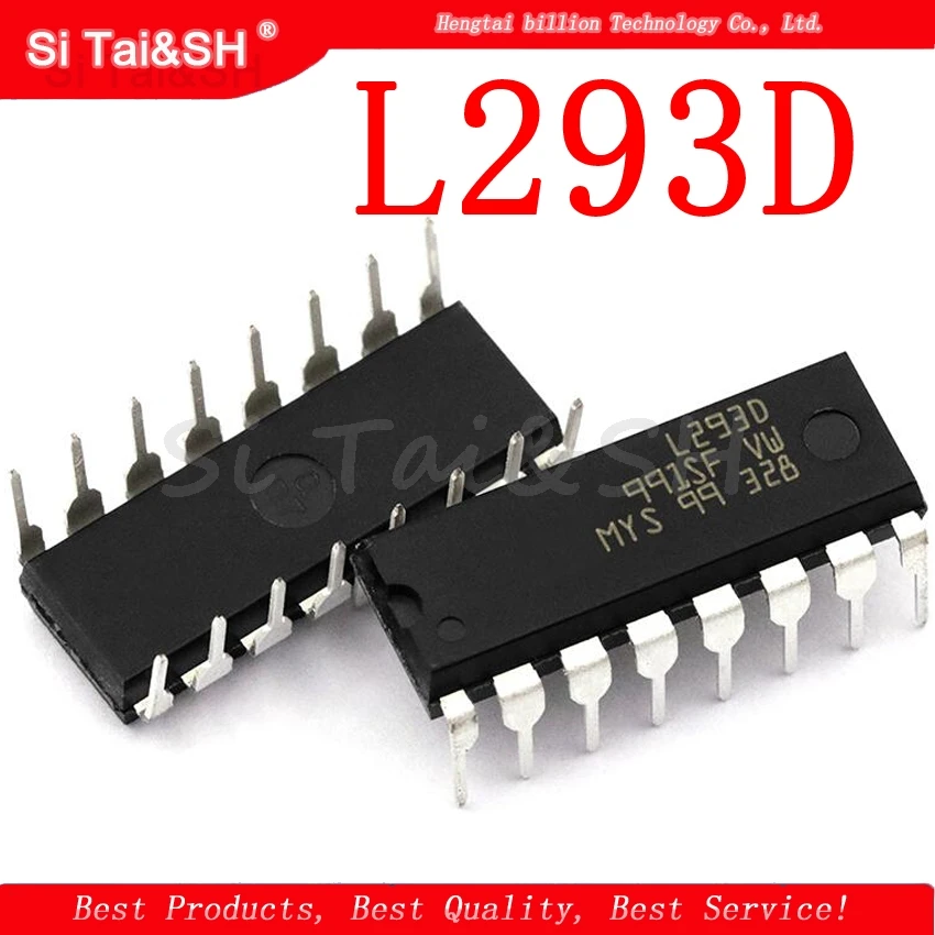 

1PCS L293D L293 293 DIP-16 Stepper Driver Chip IC 100% New Bridge driver - internal switch