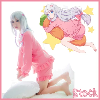 

[Stock] Anime Eromanga Sensei Figure Izumi Sagiri Sleepwear cosplay costume New 2017 free shipping