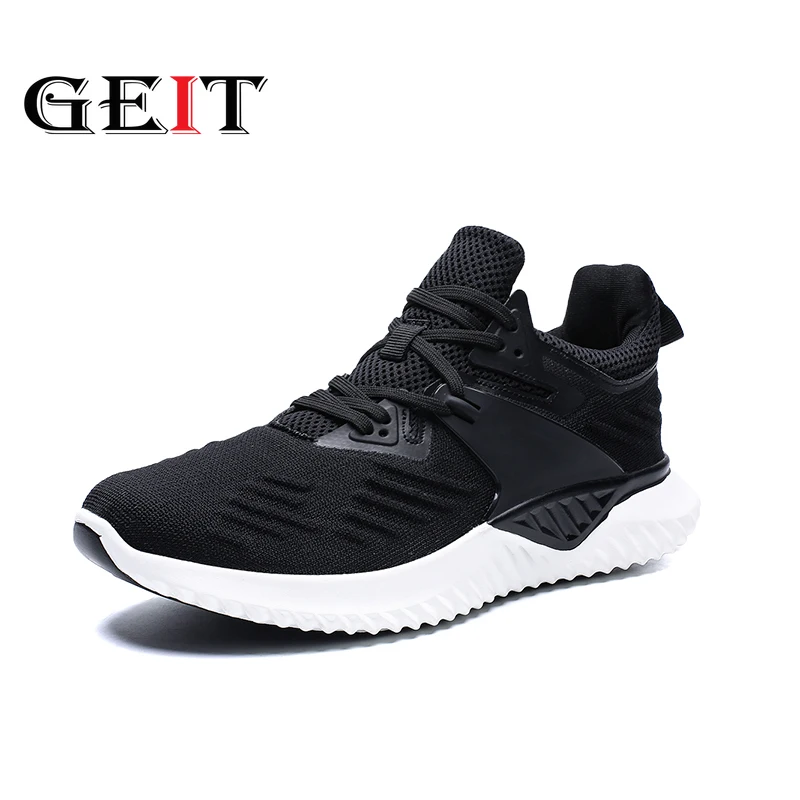 

New Mesh Men Running Shoes Lac-up Men Shoes Lightweight Comfortable Breathable Men Flats Outdoor Sneakers Feminino Zapatos