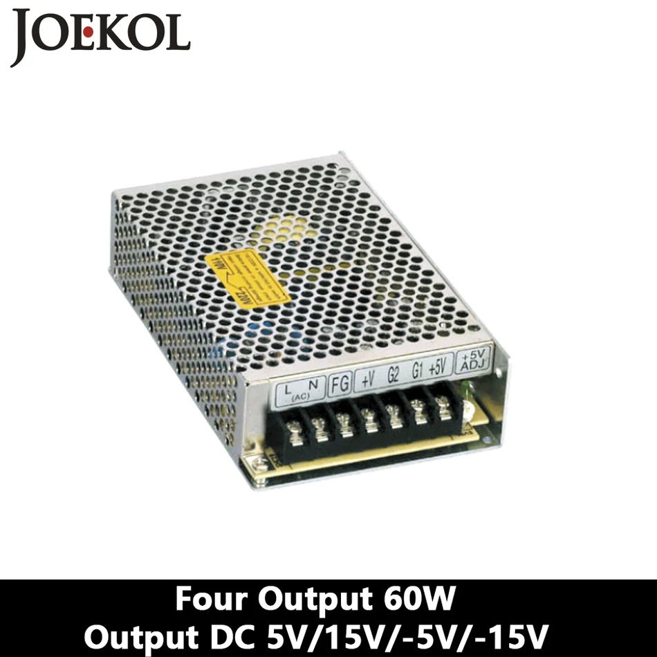 

Quad Output Switching Power Supply 60W 5V 15V -5V -15V,dc Power Supply,AC110V/220V Transformer To DC 5V 15V -5V -15V