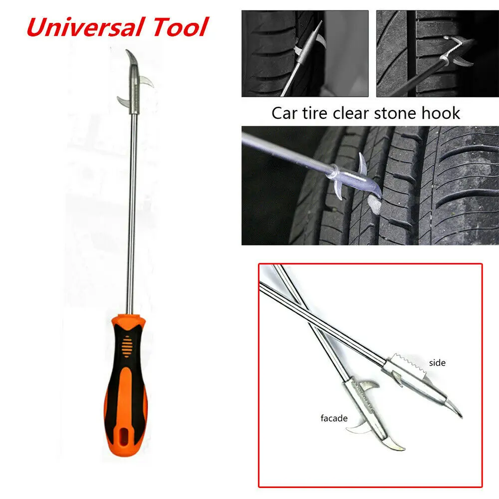 

Car Tire Cleaning Hook High Quality Explosionproof Alloy Scraper Multifunctional Stone Cleaning Tool Stone Remover Car-styling