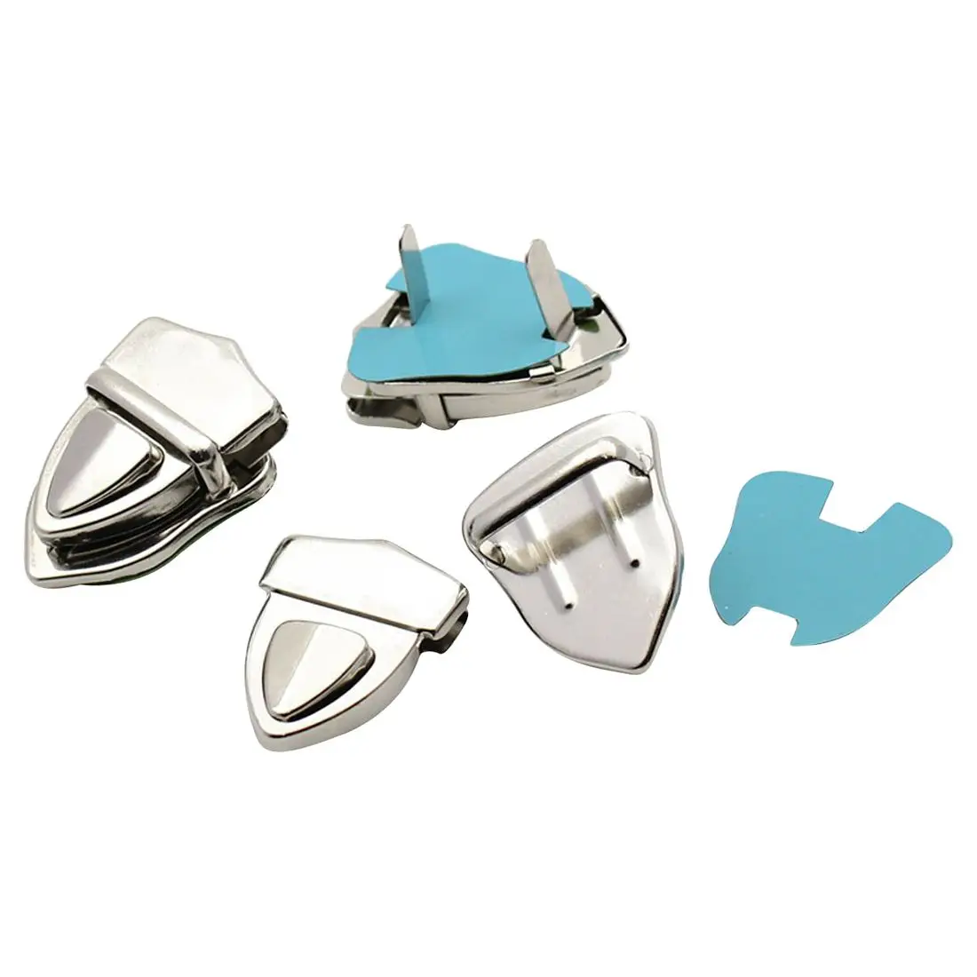 

10 Sets Silver Tone Purse Snap Clasps/ Closure Purse Handbag 4.1x3cm