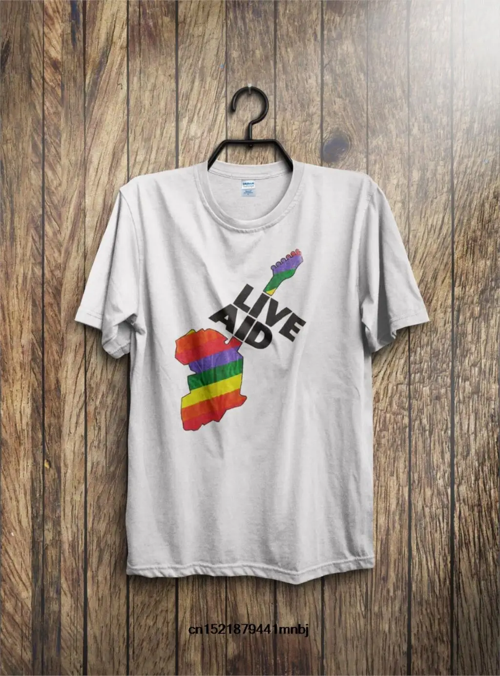 

Men Fashion Cotton T Shirts Vtg 80'S Live Aid Concert 1985 Tour This Summer Casual Short Sleeve Tops White Size S 3Xl