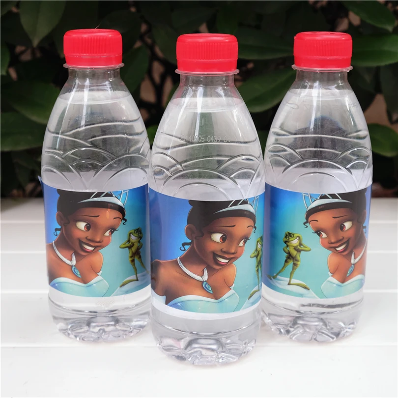 12pcs The Princess And The Frog Diana Naveen Water Bottle Label