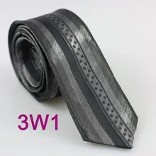 YIBEI Coachella железный серый галстук Шинер черный горошек Вертикальная полосатая тяга для мужчин Тонкий облегающий узкий галстук Marca