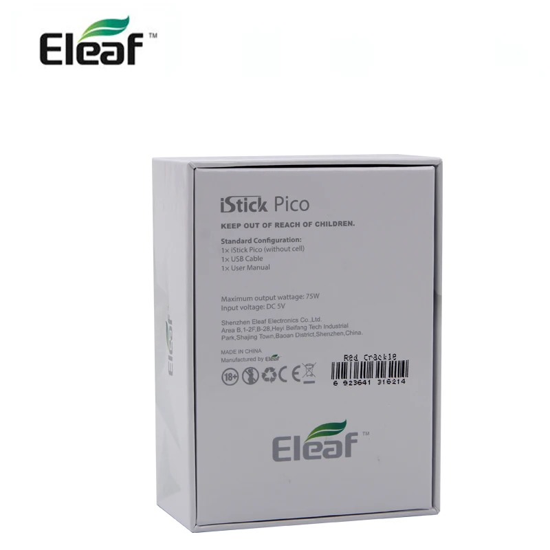 Eleaf пластиковый чехол для колонки с 75 Вт электронная коробка мод Vape испаритель