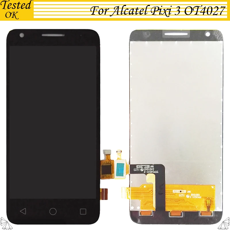 4 5 &quotЖК 100% протестированный рабочий для Alcatel One Touch Pixi 3 4027 OT4027 ЖК-дисплей +