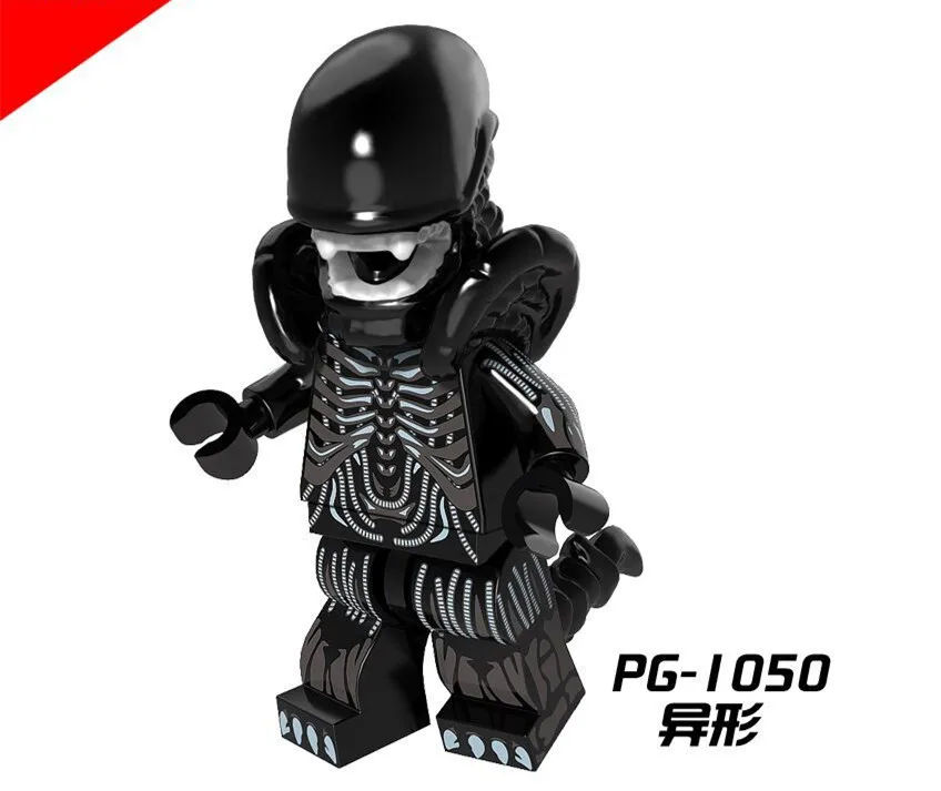 

50pcs Alien Figure Building Blocks Movie Set Model Kits Bricks Toy for Children PG1050
