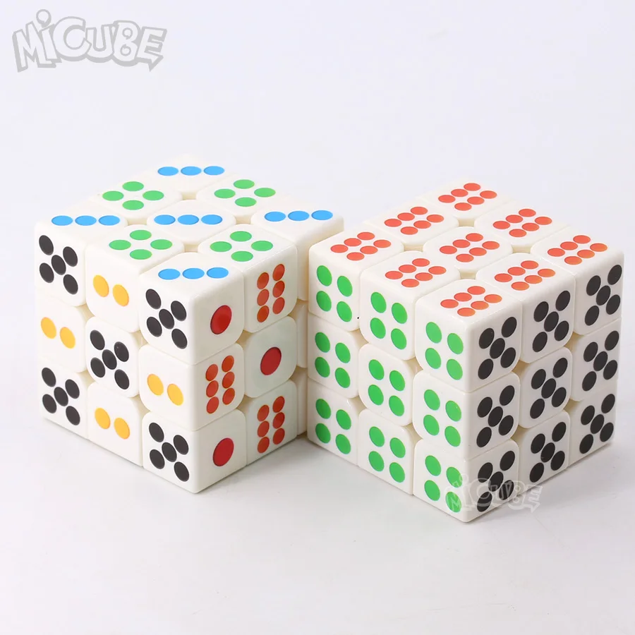 

Micube 3x3x3 Dice Cube Mofangjiaoshi Speed Puzzle 56mm Strickerless Cubes Toys For Children Kids cubo 3x3 special cube