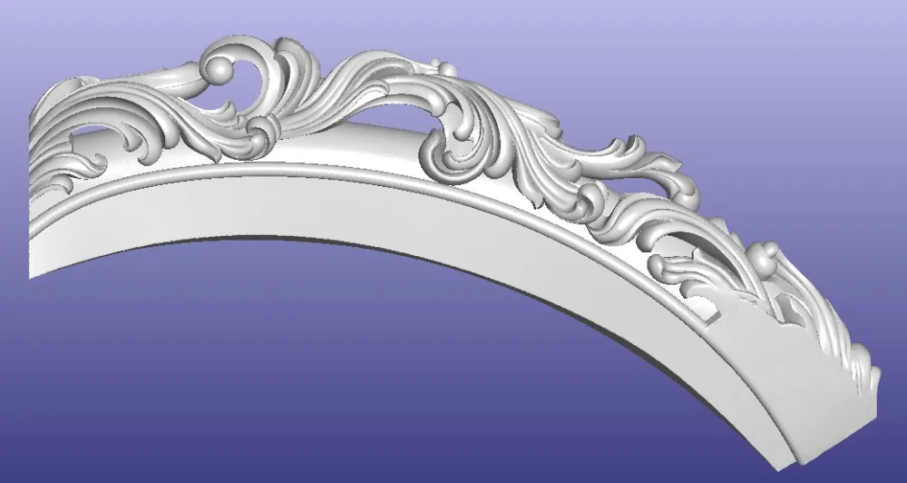 3D STL модель для ЧПУ мельница облегчением дизайн мебели диван кровать часть картины 307