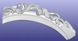 3D STL модель для ЧПУ мельница облегчением дизайн мебели диван кровать часть картины 307