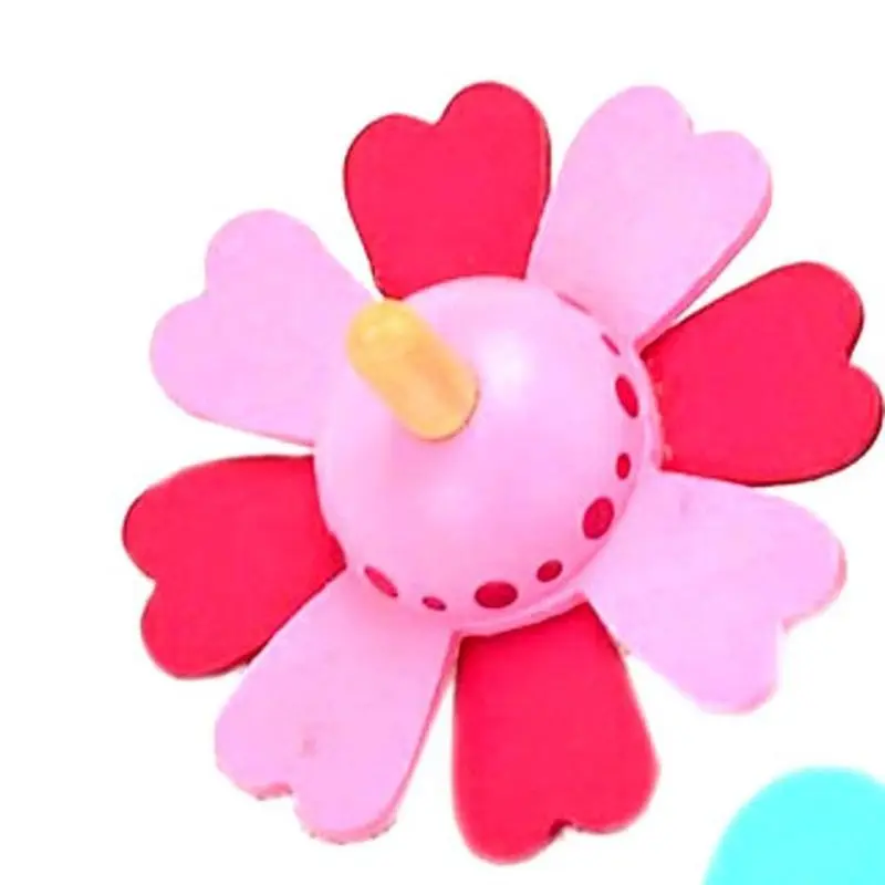 New Flower Rotating Gyro Wooden Gyro Traditional Educational Toys Beautiful Rotating Small Flowers Children's Toys Random Color New Flower Rotating Gyro Wooden Gyro Traditional Educational Toys Beautiful Rotating Small Flowers Children's Toys Random Color