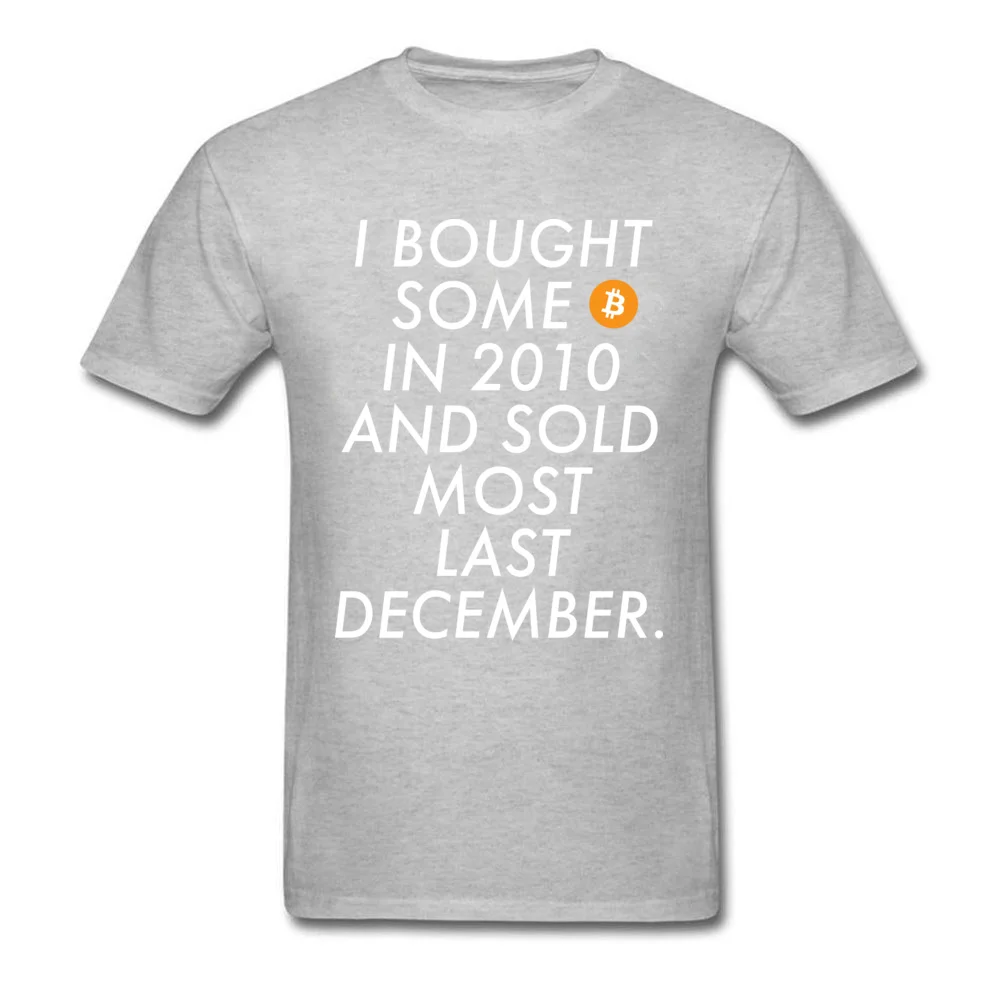 Latest Men's Top T-shirts bitcoin investor Customized Tops T Shirt Summer/Fall 100% Cotton Round Neck Top T-shirts Short Sleeve bitcoin investor grey