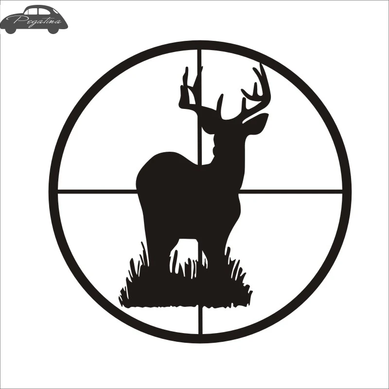 Pegatina Hunt Buck Sticker Deer Hunter Club Decal Gun Shop Hollow Hunting Car Window Vinyl Decal Funny Poster
