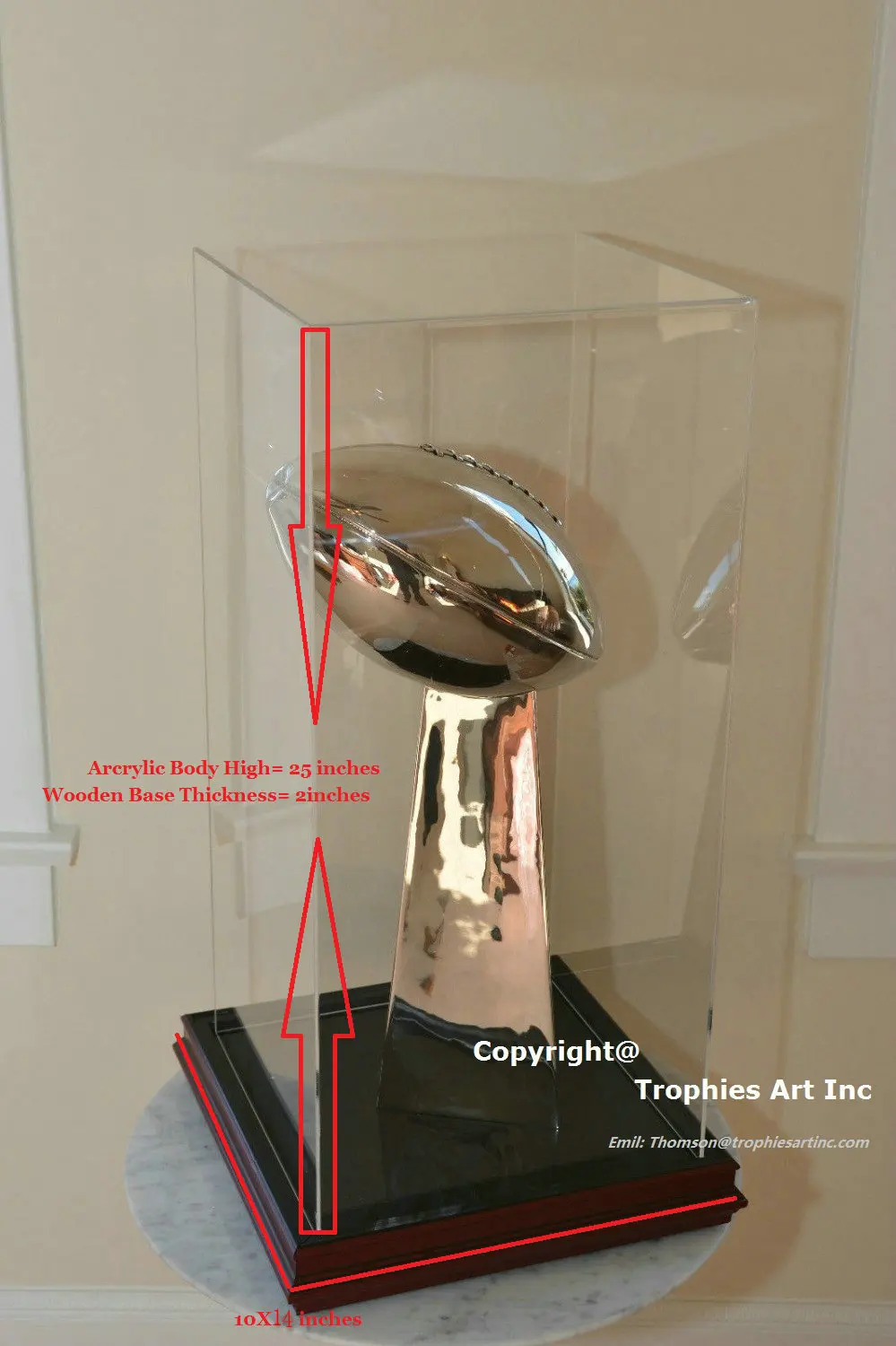 ビンス ロンバルディ トロフィー アクリル ケース用スーパーボウル チャンピオン賞22 インチ高フルサイズ トロフィー Vince Lombardi Vince Lombardi Trophylombardi Trophy Aliexpress