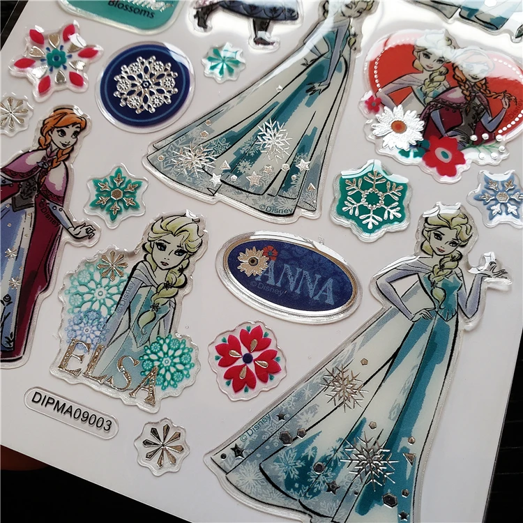Disney блестящая кристальная наклейка детский стикер с рисунком из мультфильма замороженная наклейка София принцесса Микки Минни игрушки