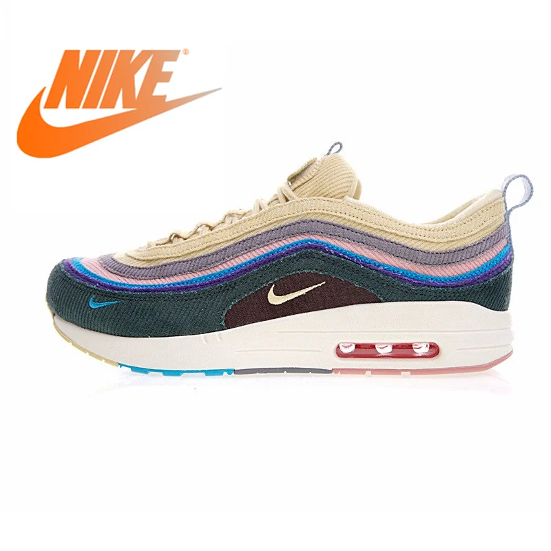 Оригинальный Nike Оригинальные кроссовки Air Max 1/97 VF SW мужские кроссовки спортивная обувь Спорт на открытом воздухе Прогулки Бег удобные AJ4219