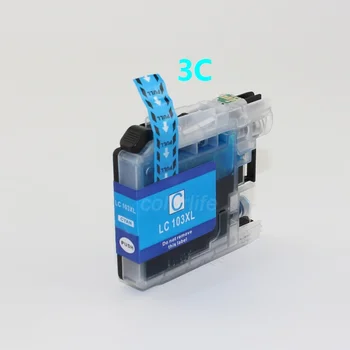 

XIMO 3 PCS of LC103 Cyan inkjet cartridges for DCP-J870DW DCP-J875DW etc.