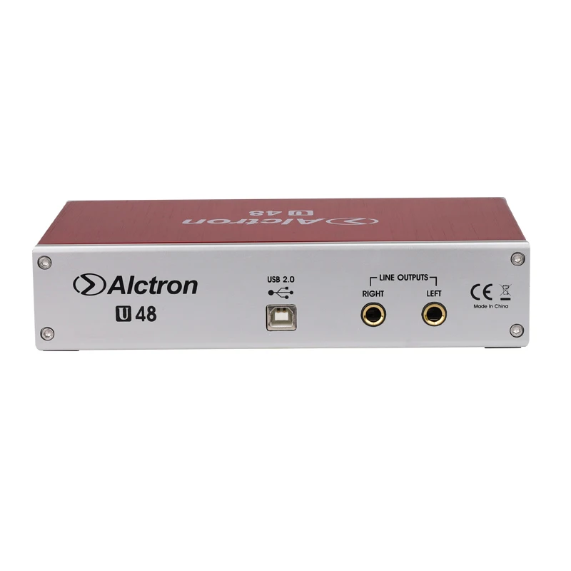 Alctron U48 двухканальный USB внешняя звуковая карта преобразования сигнала plug and play используется в прямой трансляции, студийной записи