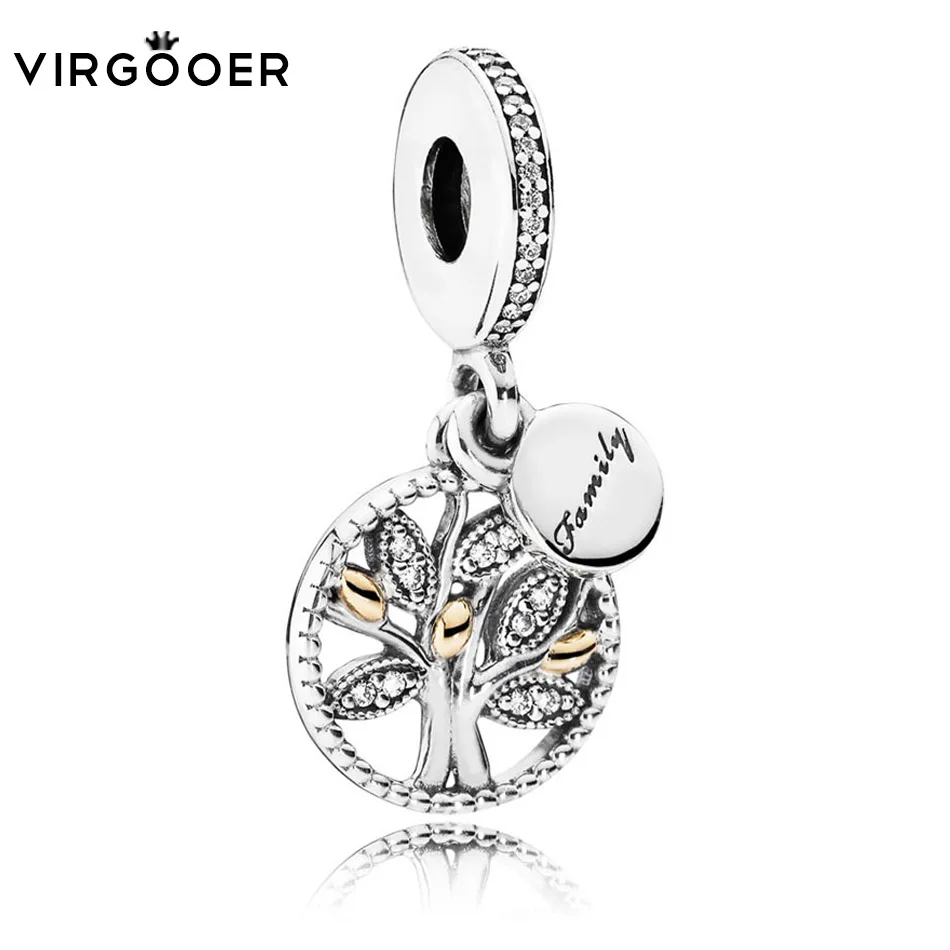 

Virgooer Diy Jewelry Making For Women Mickey Tree Pulsera Fine Beads Fits Original Berloque Pandora Charm Bracelet Drop Shipping