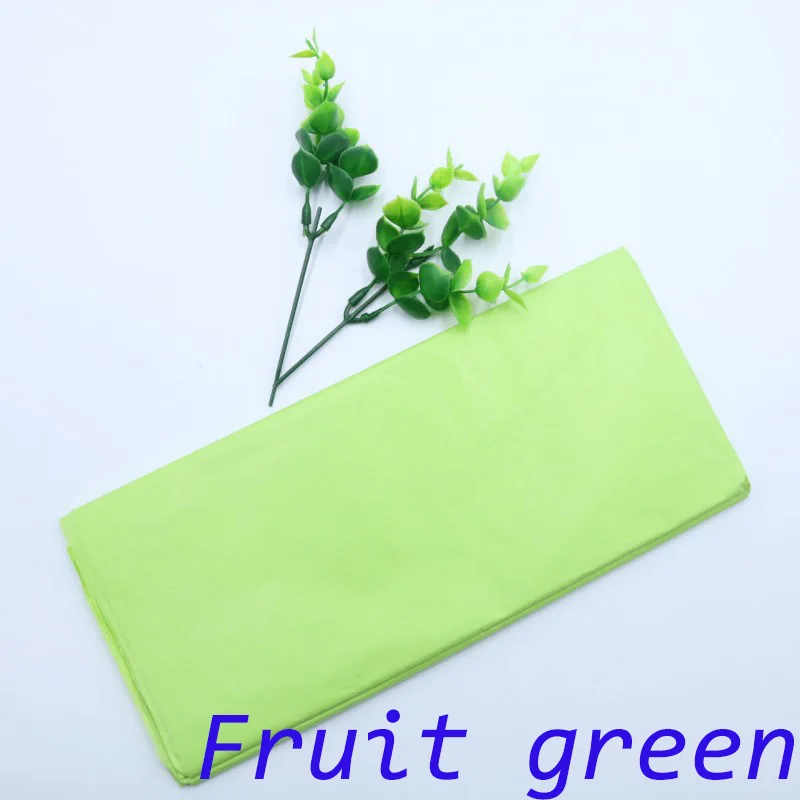 10 шт./пакет 50x66 см подарочная упаковка ремесло папиросной бумаги цветок оберточной бумаги рулона бумаги вина рубашка Обувь Одежда упаковочная упаковка - Цвет: Fruit green