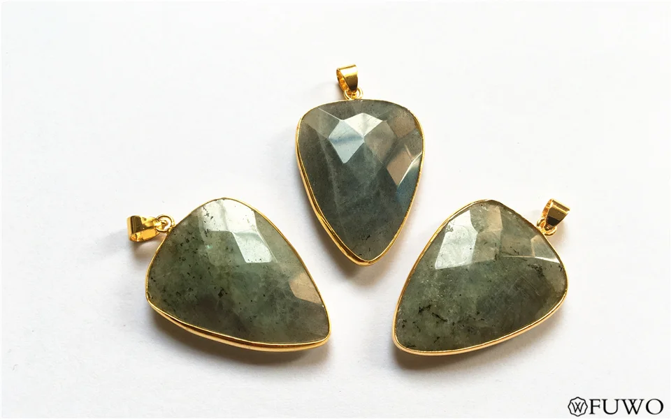 fashion faceted quartz pendant 9