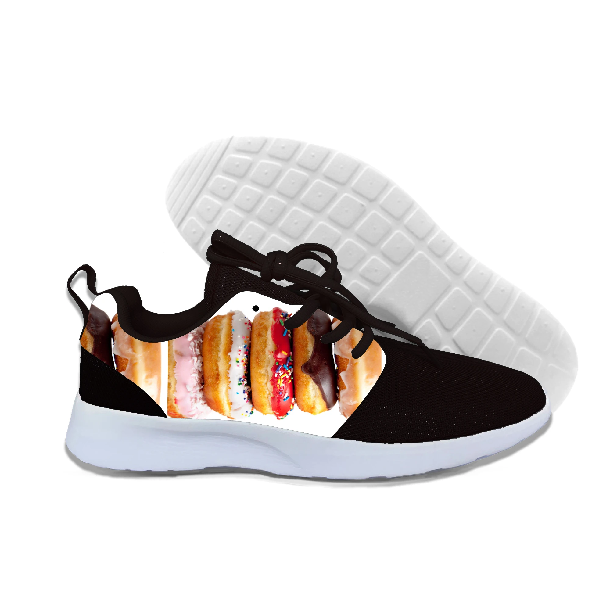 

2019 New Donut Hambourgers Printed Women/men Sneakers Casual Lightweight Shoes