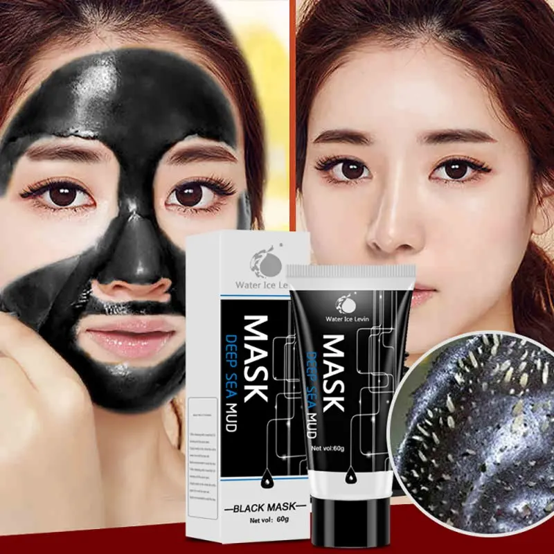 

60g Blackhead Remover Deep Cleansing Purifying Peel Off Acne Black Mud Face Mask For Dropshipping