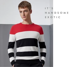 Men’s long sleeved sweaters mens fashion personalized printing mask designs spring and autumn new sweater