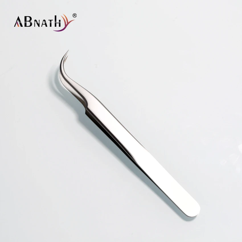 2222 Пинцет для наращивания ресниц изогнутый из нержавеющей стали ...