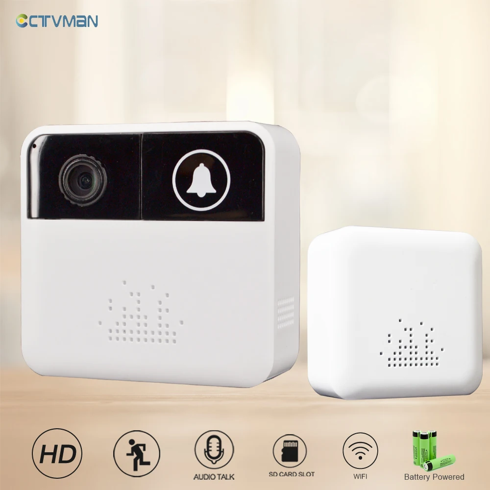 CTVMAN Wireless Doorbell with Camera Security Video Wifi Door