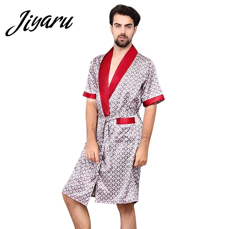 Men Autumn Spring Summer Sleep Robes Soft Male Casual Home Sleepwear