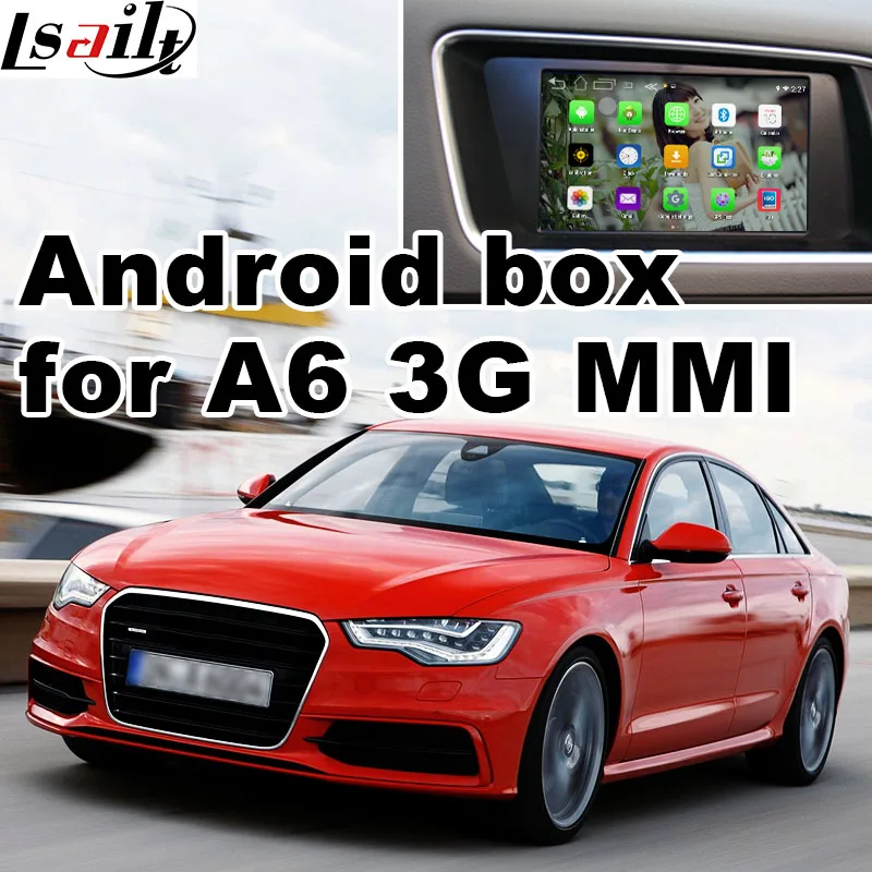 

Android 6.0 GPS navigation box for Audi A6 A7 3G MMI system video interface box mirror link youtube facebook HD video play