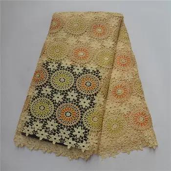 

African Lace Fabric 2018 African Guipure Cord Lace Pretty Embroidery Guipure Cord Lace Fabric For Wedding Sewing Material 30