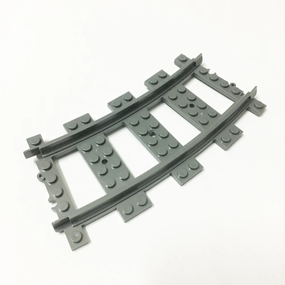 20 Pcs Lot City Trains Train Track Rail Curved track rail Building Blocks Set Bricks Creator