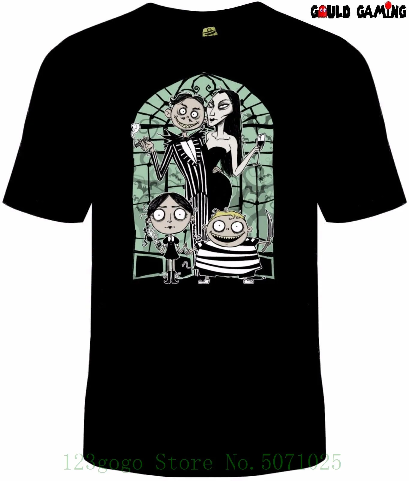 

Addams Family T Shirt Unisex Funny Tv Cotton Halloween Addams Gomez Morticia New Animes Slim Cotton Short Sleeve Print