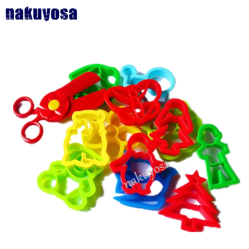 

Diy Tools Color Play Dough Model Tool Toys Creative 3D animal flowers Plasticine Tools Playdough Set Kit Children's Gift Toy
