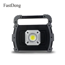 Светодиодный портативный Точечный светильник COB 20 Вт светодиодный фонарь для кемпинга, аварийный поисковый светильник, светодиодный перезаряжаемый рабочий светильник, 18650 AA