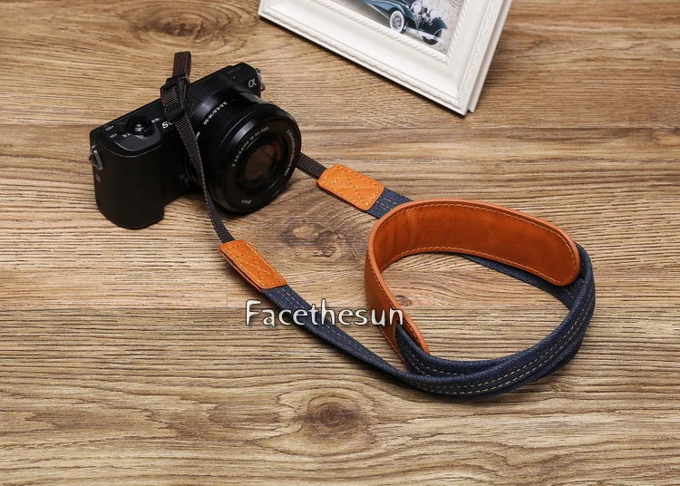 Vintage jeans DSLR camera strap belt 5