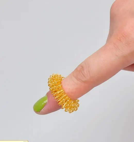 4pcs/set Acupressure Massage Rings Finger Massage Ring Acupuncture Ring
