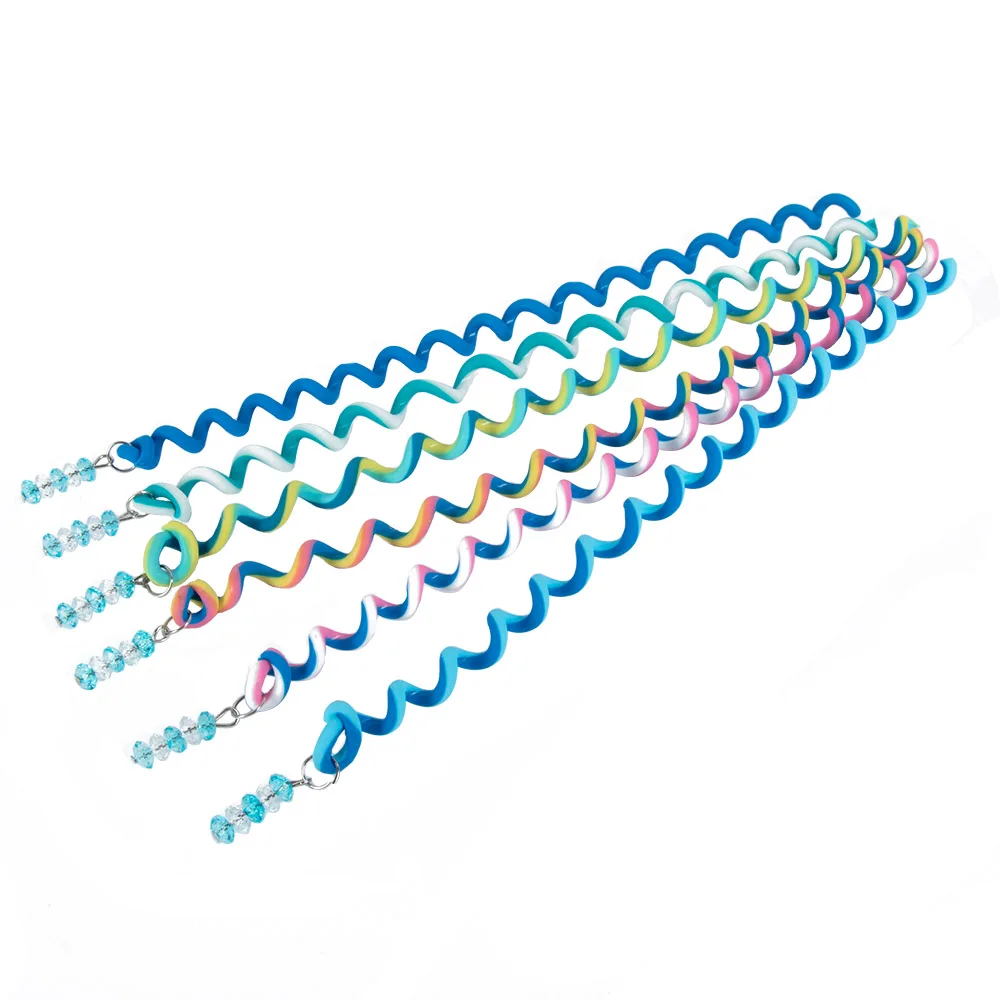 6 шт./компл. дети бигуди, подвязанные лентой, с объемной волной обслуживание твист Инструменты для укладки волос спираль Форма Для женщин Красота Женские аксессуары для волос Инструменты для укладки волос