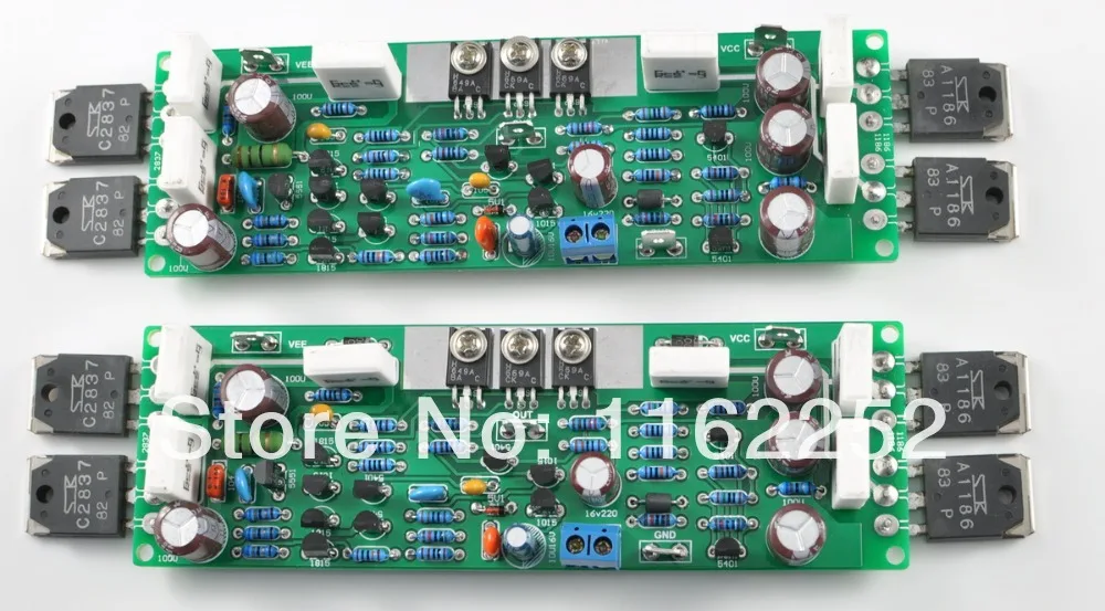2Pcs120W8RMonoAudioAMPPowerAmplifierDIYKITBoardWith2SA1186